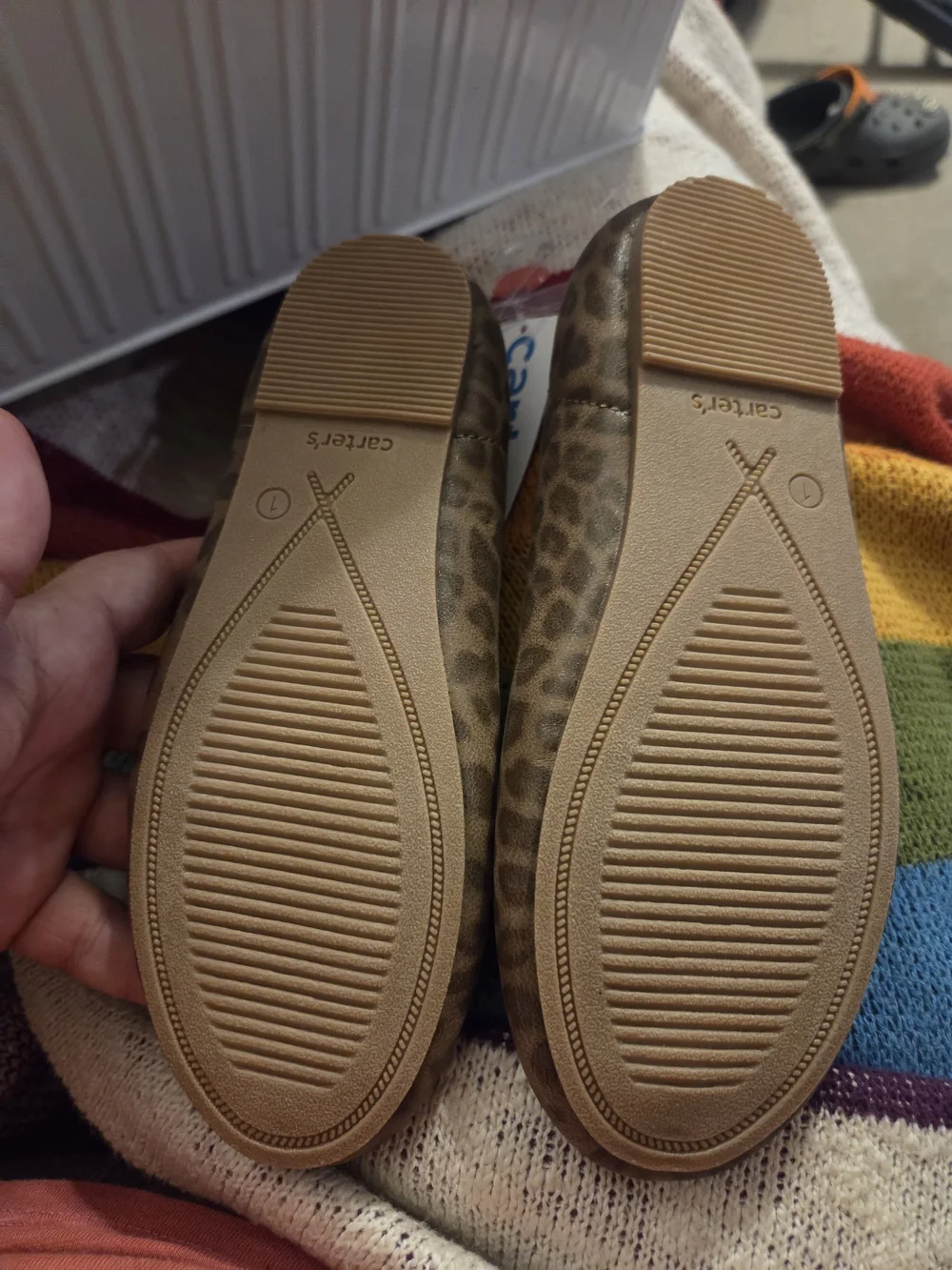 Carter's Youth Leopard Print Ballet Flats in Brown
